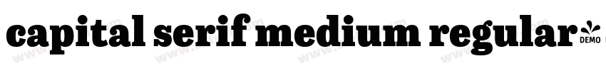 capital serif medium regular字体转换
